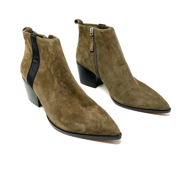 Linea Paolo Sevilla II Bootie Brown Suede Ankle Boots - Picture 3 of 12